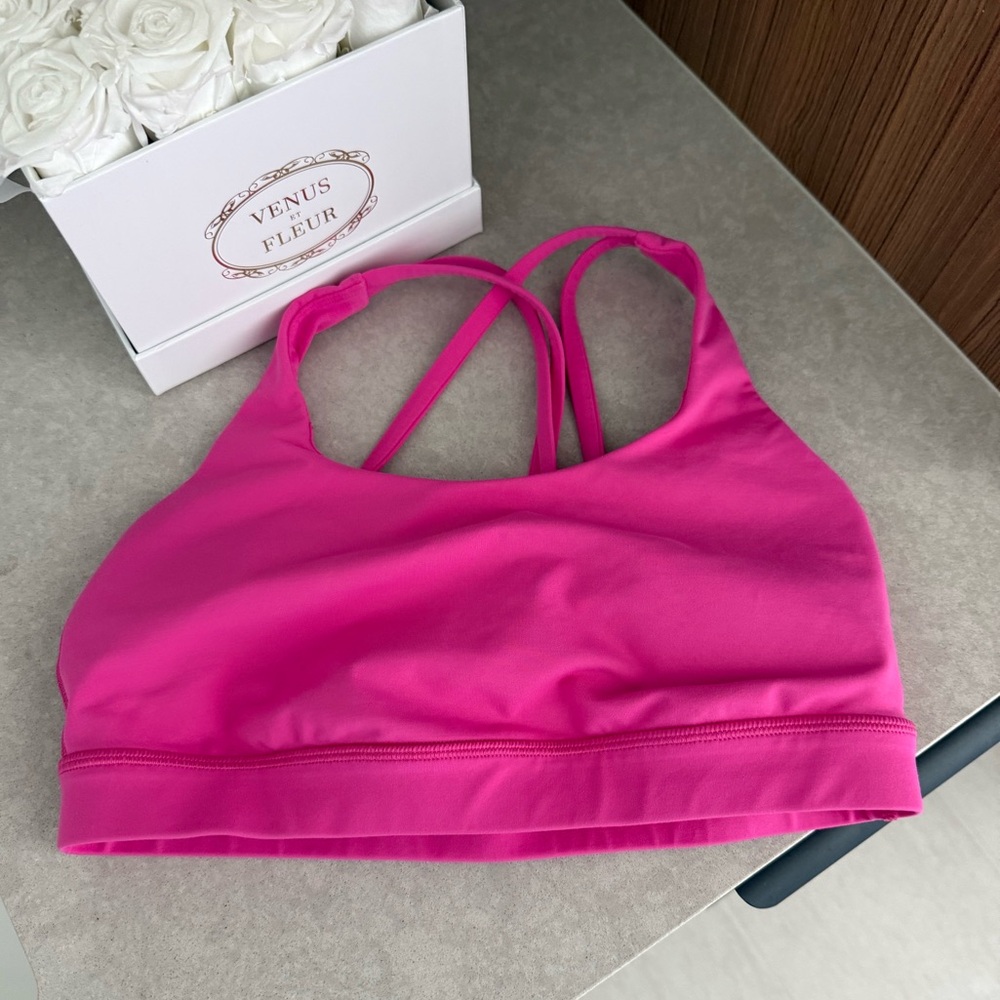 Lululemon Hot Pink Energy Sports Bra
